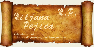 Miljana Pejica vizit kartica